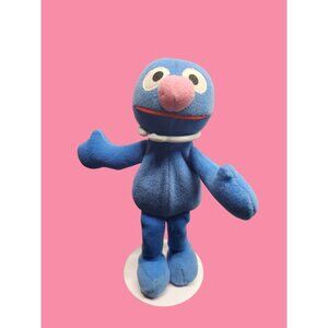 Vintage 1997 Tyco Sesame Street Grover‎ Plush Toy 9" Surface Washable Polyester